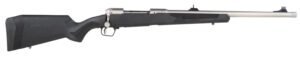 Savage Arms 57044 110 Brush Hunter Full Size 375 Ruger 3+1 20" Matte Threaded Barrel, Matte Drilled & Tapped Stainless Steel Receiver, Fixed Matte Black Synthetic Stock, Right Hand