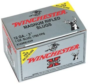 Winchester Ammo X123RS15VP Super X  12Gauge 3" 1oz Rifled Slug Shot 15 Per Box/10 Case