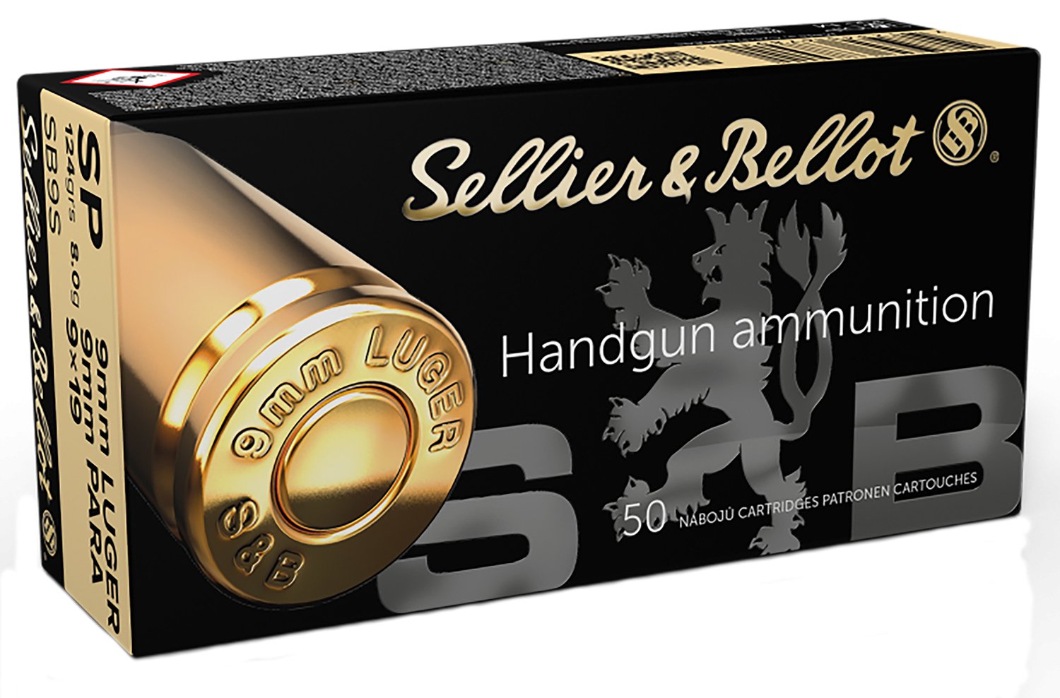 Sellier-Bellot 9mm Luger 124gr Brass – 50rd