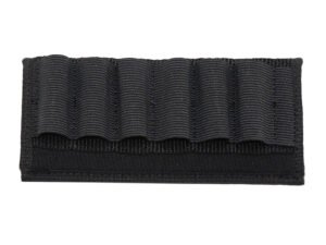 GrovTec US Inc GTAC87 Belt Slide  Nylon w/Elastic Loops 6rd Shotgun Belt Slide Mount 2.25"