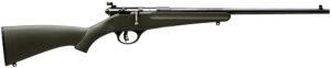 Savage Arms 13790 Rascal  Youth 22 LR 1rd 16.13" Matte Black Sporter Barrel, Matte Black Carbon Steel Receiver, Green Fixed Synthetic Stock, Right Hand