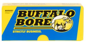 Buffalo Bore Ammunition 24L20 Outdoorsman Strictly Business 9mmLuger 147gr Hard Cast Flat Nose 20 Per Box/12 Case