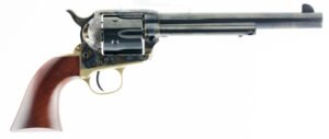 Taylors & Company 550851 Ranch Hand  45 Colt (LC) Caliber with 7.50" Blued Finish Barrel, 6rd Capacity Blued Finish Cylinder, Color Case Hardened Finish Steel Frame & Walnut Grip