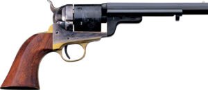 Taylors & Company 550733 1851 C. Mason 38 Special 6rd Shot 5.50" Blued Round Barrel Blued Cylinder Color Case Hardened Color Case Hardened Steel Frame Walnut Grip