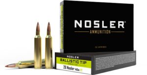 NOSLER 26 NOSLER 140GR - BALLISTIC TIP 20RD 10BX/CS