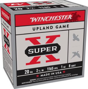 Winchester Ammo XU20H8 Super X Heavy Game Load 20Gauge 2.75" 1oz 8Shot 25 Per Box/10 Case