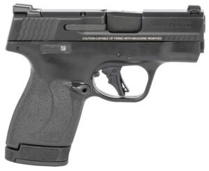 Smith & Wesson 13250 M&P Shield Plus Micro-Compact 9mm Luger 10+1/13+1, 3.10" Black Stainless Steel Barrel, Matte Black Armonite Serrated Slide, Matte Black Polymer Frame, No Thumb Safety