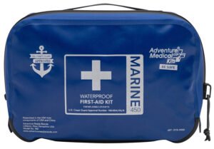 Adventure Medical Kits 01150450 Marine 450 Treats Injuries/Illnesses Dust Proof Waterproof Blue