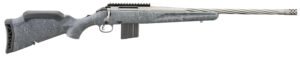Ruger 46906 American Gen II Full Size 350 Legend 5+1 20" Cobalt Cerakote Threaded Barrel, Picatinny Rail Steel Receiver, Gray Splatter Adjustable Synthetic Stock