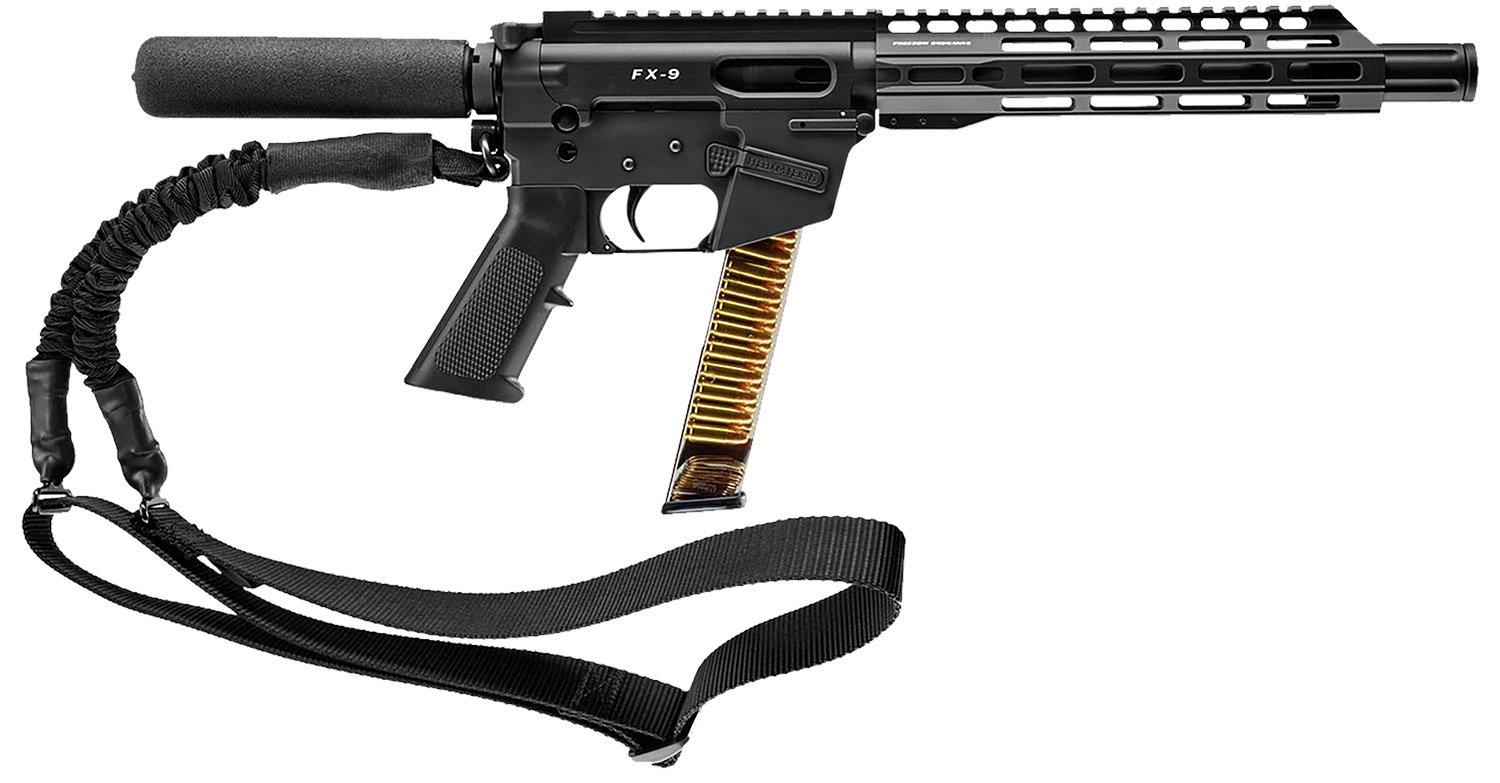 FREEDOM ORDNANCE FX9P10T FX9 9mm Luger 31+1 10″ Black Nitride Stainless Steel Barrel, M-LOK Handguard, Black Anodized Aluminum Picatinny Rail...