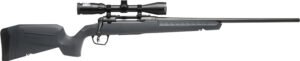 Savage Arms 32176 Axis 2 XP Combo Full Size 308 Win 4+1 22" Black Sporter Barrel, Black Carbon Steel Receiver Drilled & Tapped, Gray Fixed Synthetic Stock, Weaver 3-9x40mm Scope, Right Hand
