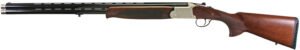 Iver Johnson Arms IJ60020LW28S IJ600 Lightweight Full Size 20 Gauge Break Open 3" 2rd 28" Black Over/Under Vent Rib Barrel, Silver Engraved Aluminum Receiver, Fixed Walnut Wood Stock, Ambidextrous