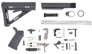 Dpms Panther Arms DP51655109854 MOE PPT Lower Build Kit AR-15 Includes Black Magpul Grip & Magpul MOE Black Stock