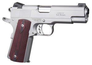 Ed Brown EC18SS45 1911 Executive Commander 45 ACP 4.25" Stainless Steel Barrel, Serrated Slide & Frame, Right Hand