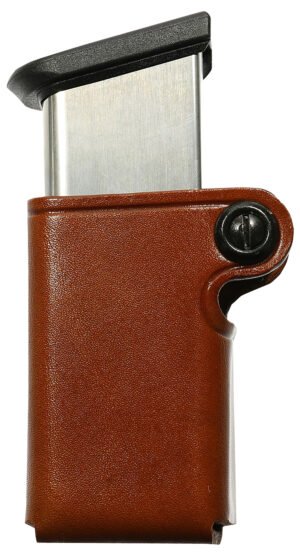 Galco SMC26 SMC Mag Case Single Tan Leather Belt Loop Compatible w/ Taurus PT945 Belts 1.75" Wide Ambidextrous Hand