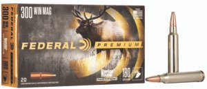 Federal P300WD2 Premium  300WinMag 180gr Nosler Partition 20 Per Box/10 Case