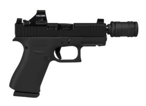 GLOCK SCT SHARK PUPPY 43X 9MM 3.4IN THREADED BARREL 10RD BLACK HOLOSUN 407K JK CCX9 INCLUDED UX4350204SPBLK