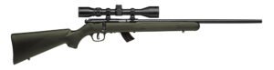 Savage Arms 26721 Mark II FXP 22 LR Caliber with 5+1 Capacity, 21" Barrel, Matte Blued Metal Finish & OD Green Synthetic Stock Right Hand (Full Size) Includes 3-9x40mm Scope