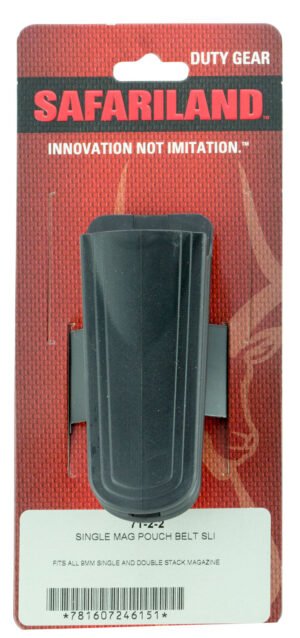 Safariland 7122 Double Mag Pouch  Belt Slide Mount, Black Polymer  fits 1.50" - 2.25" Wide Belt