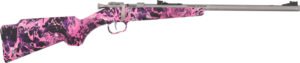 HENRY H5 MINI BOLT YOUTH 22LR - GEN 2 16.25" SS/SYN MUDDY GIRL