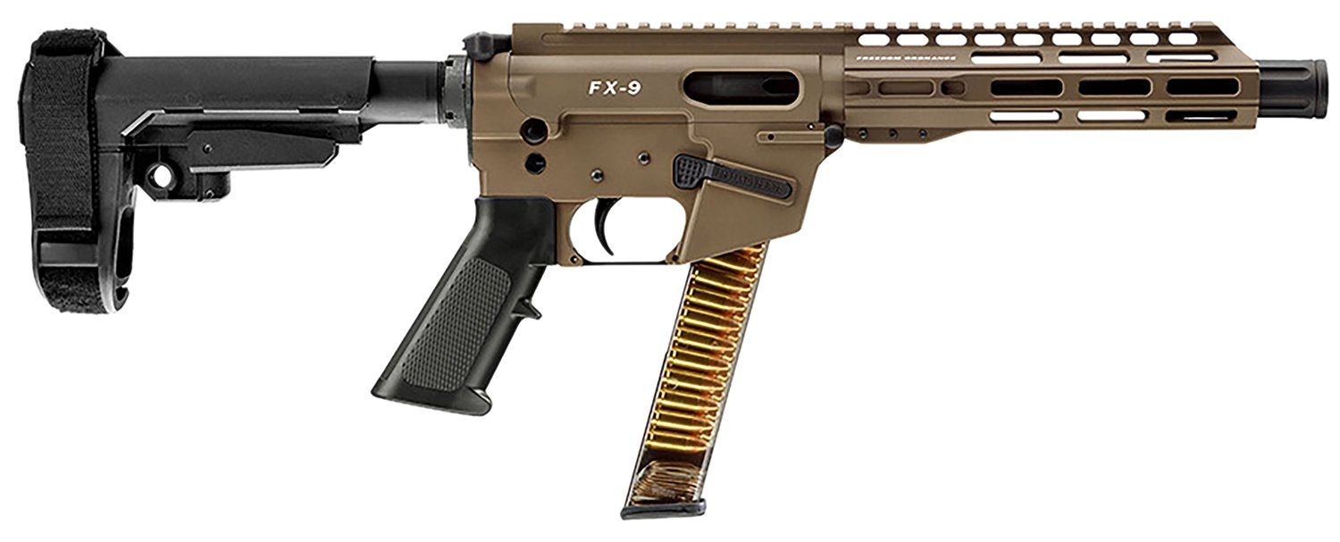 FREEDOM ORDNANCE FX9P8S-FDE FX9P 9mm Luger 31+1 8″ Flat Dark Earth