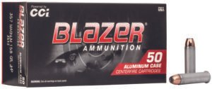 CCI 3542 Blazer Handgun 357Mag 158gr Jacket Hollow Point 50 Per Box/20 Case